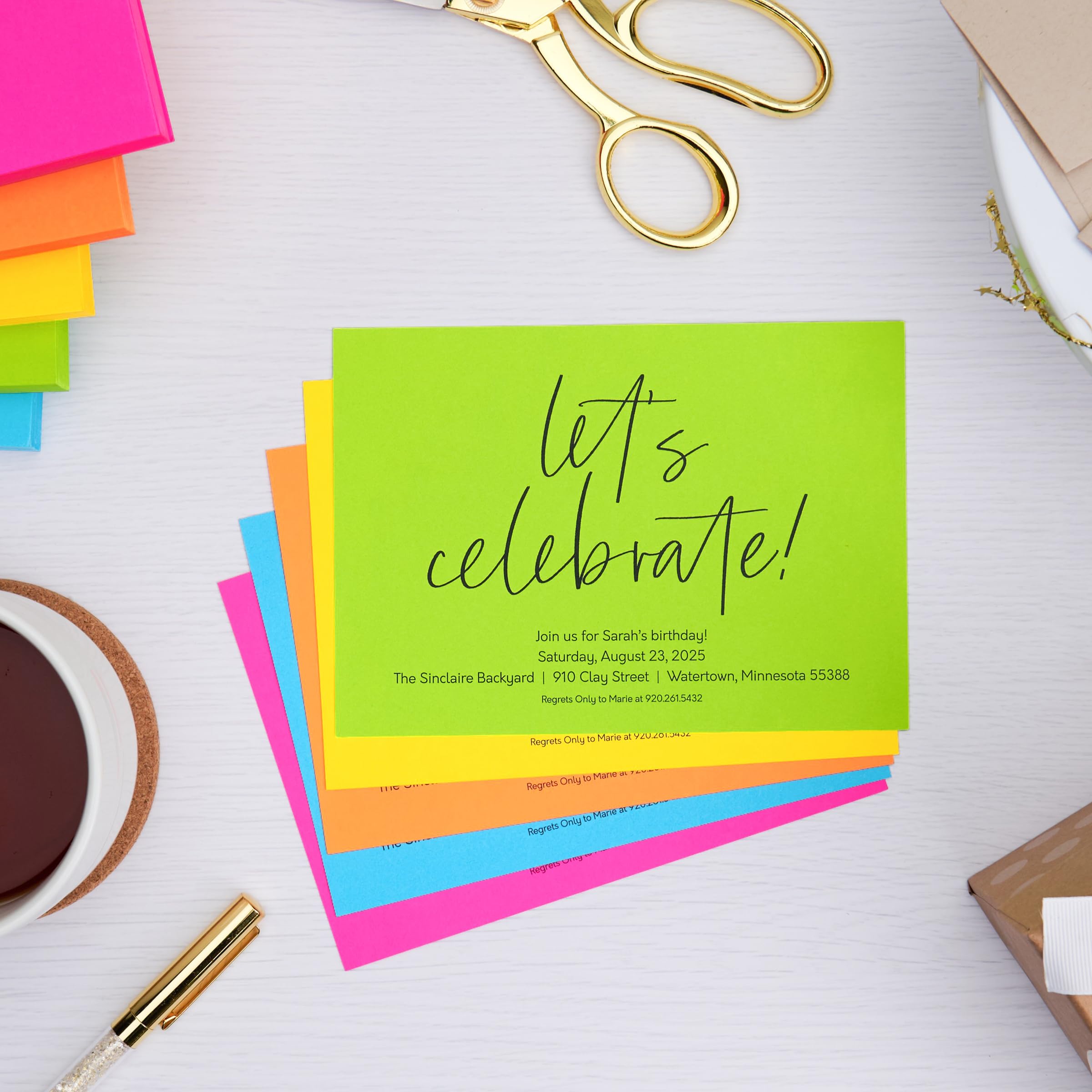 Astrobrights Mega Collection, Colored Cardstock, "Brilliant" 5-Color Assortment, 320 Sheets, 65 lb/176 gsm, 8.5" x 11" - MORE SHEETS! (91687), Assorted