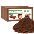Organic Coco Coir 2 Pcs Compressed Coconut Coir Bricks Coconut Fiber Husk Substrate Mulch Coconut Bark Core Growing Medium Peat Moss Soil High Nutrition for Plants Gardening Seed Starting Soil Mix