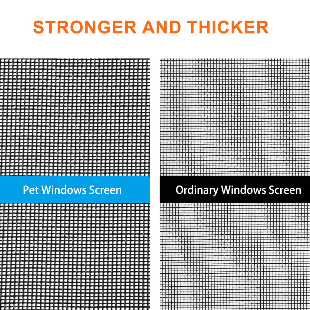 36 x 100 in Pet Window Screen Mesh, Cat Proof Window Screen Replacement, Dog Screen Door Mesh, Screen Mesh Roll, Porch Screens for Patios Outside Outdoor, Heavy Duty Window Screens for House Windows