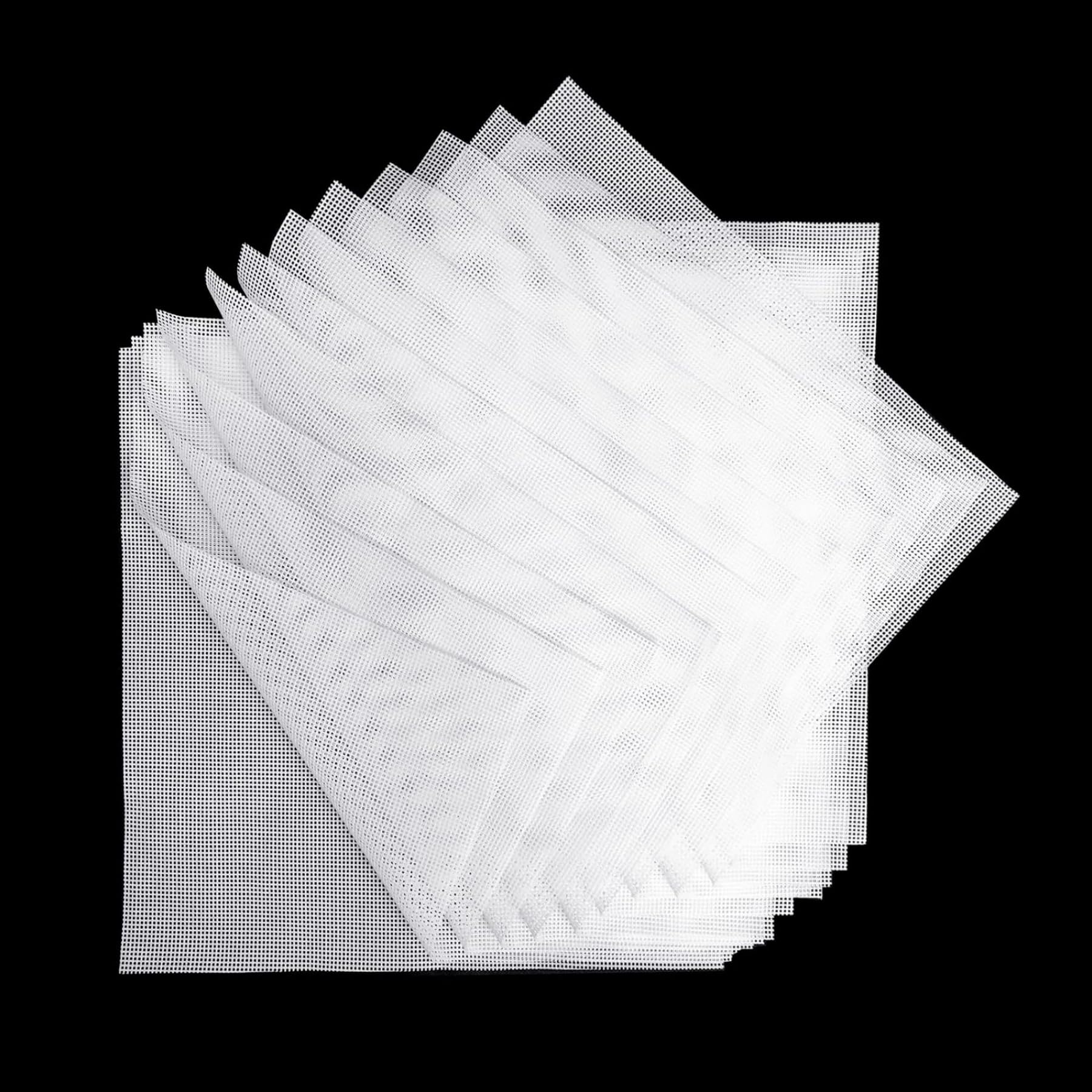 Narcilors 12 Pcs 14x14 Inch Silicone Reusable Dehydrator Sheets Food Fruit Dryer Mesh Dehydrator Trays Fine Mesh Non Stick Dryer Mats for Meat Herbs Cooking Baking