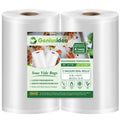 8''x50' Vacuum Sealer Bags for Food Saver (2 Pack), Commercial Grade Sealer Saver Rolls for Meal Prep or Sous Vide, BPA Free, Heavy-Duty