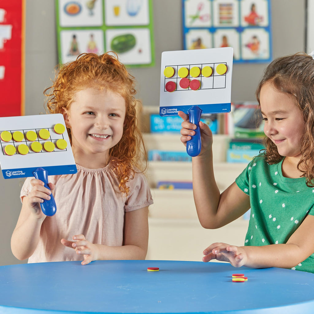 Learning Resources Magnetic Ten Frame Boards - 6 1/4" x 7" (boards), Multi (LER6645)