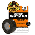 Gorilla Heavy Duty Double Sided Mounting Tape XL, 1" x 120", Black (Pack of 1)