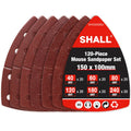 SHALL 120-Piece Mouse Sander Pads, Detail Sander Sandpaper, Palm Sander Sandpaper, Assorted Grits, 40, 60, 80, 120, 180 & 240 Mixed Grits Included, Suitable for Sander