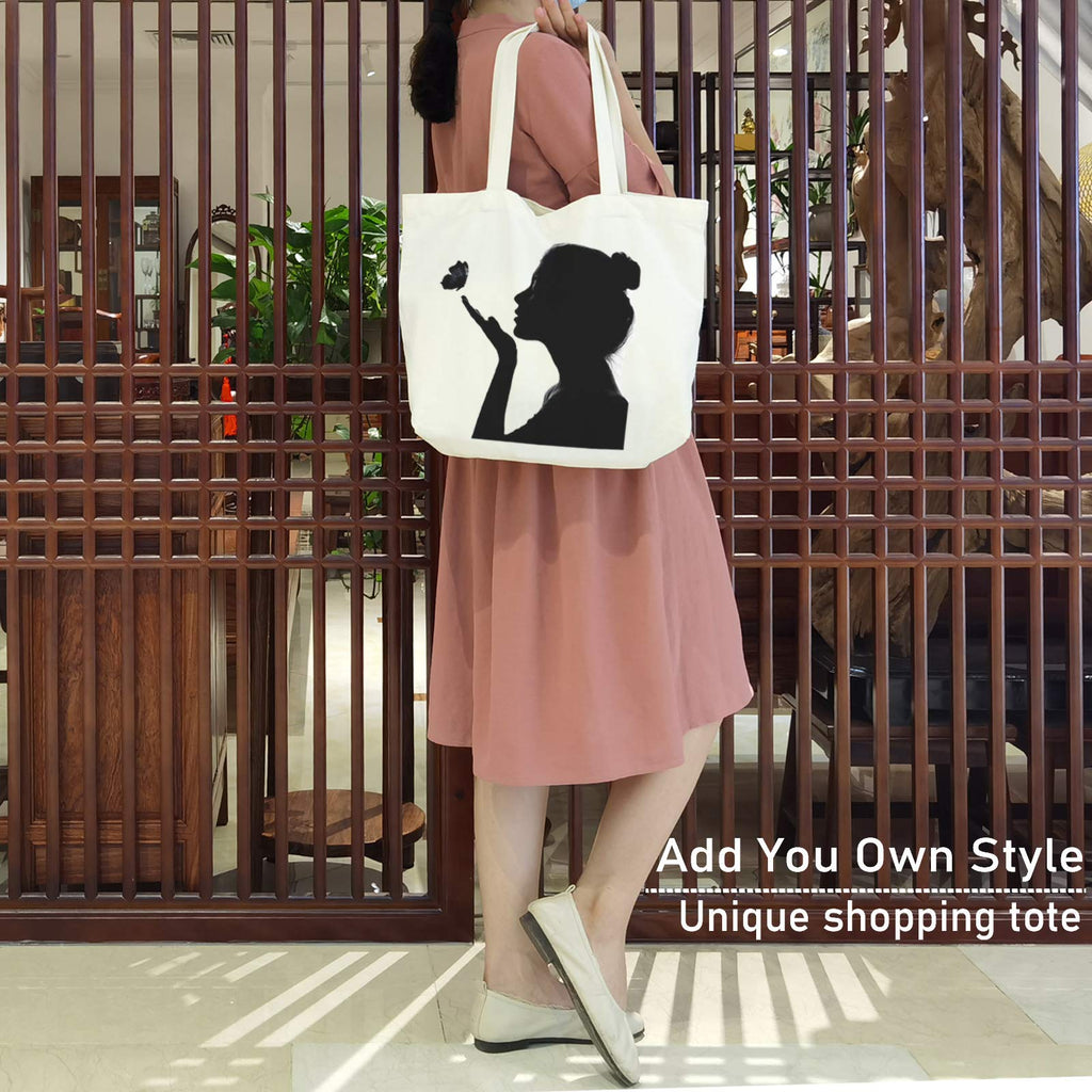 Canvas Tote with Zipper, KOOLMOX 12oz Heavy Duty Canvas Bag with Handles and Zipper & Bottom, Reusable Washable Shopping Bags for Women Groceries, School Teachers, Beige, 3 Packs, 17x13x3.9inch