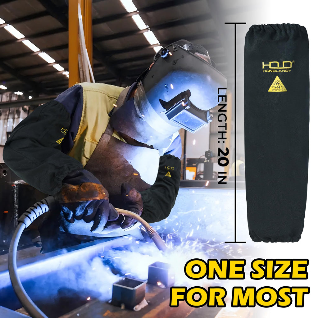 HANDLANDY Flame Resistant Welding Sleeves Arm Protection for Men and Women