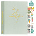 Lanpn Self Care Journal for Women, Self Love Guided Journals with Prompts, Daily Reflection Wellness & Gratitude Planner, 5 Minute Mental Health Notebook, Mindfulness Mood Log, 240 Pages, Sage Green