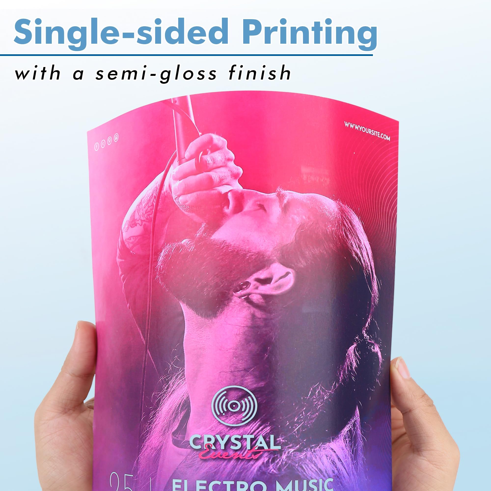 Koala Semi-Gloss Inkjet Photo Paper 8.5X11 Inches 100 Sheets Compatible with Inkjet Printer Use DYE Ink 48LB