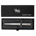 Wordsworth and Black Luxury Ballpoint Pen Set - Silver Lacquer 24K Gold Finish, Refillable Fine Point, Elegant Gift for Men & Women, Includes Ink Refill, Nice Pens for Work