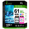 61XL Use for HP 61 Ink Cartridges 61 XL Printer Ink Compatible for HP Envy 4500 4502 5530 Officejet 4630 4635 Deskjet 1000 1010 1512 Color Printers Black & Color 2-Pack