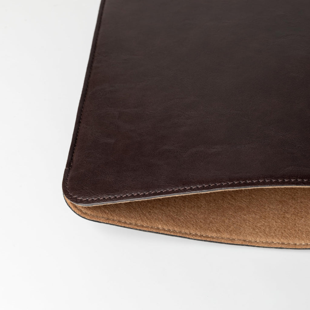 Comfyable Laptop Sleeve 13 Inch Precisely Compatible with MacBook Air M5 2026 & MacBook Pro M2 M1 2022, Faux Leather Cover Case, Dark Brown