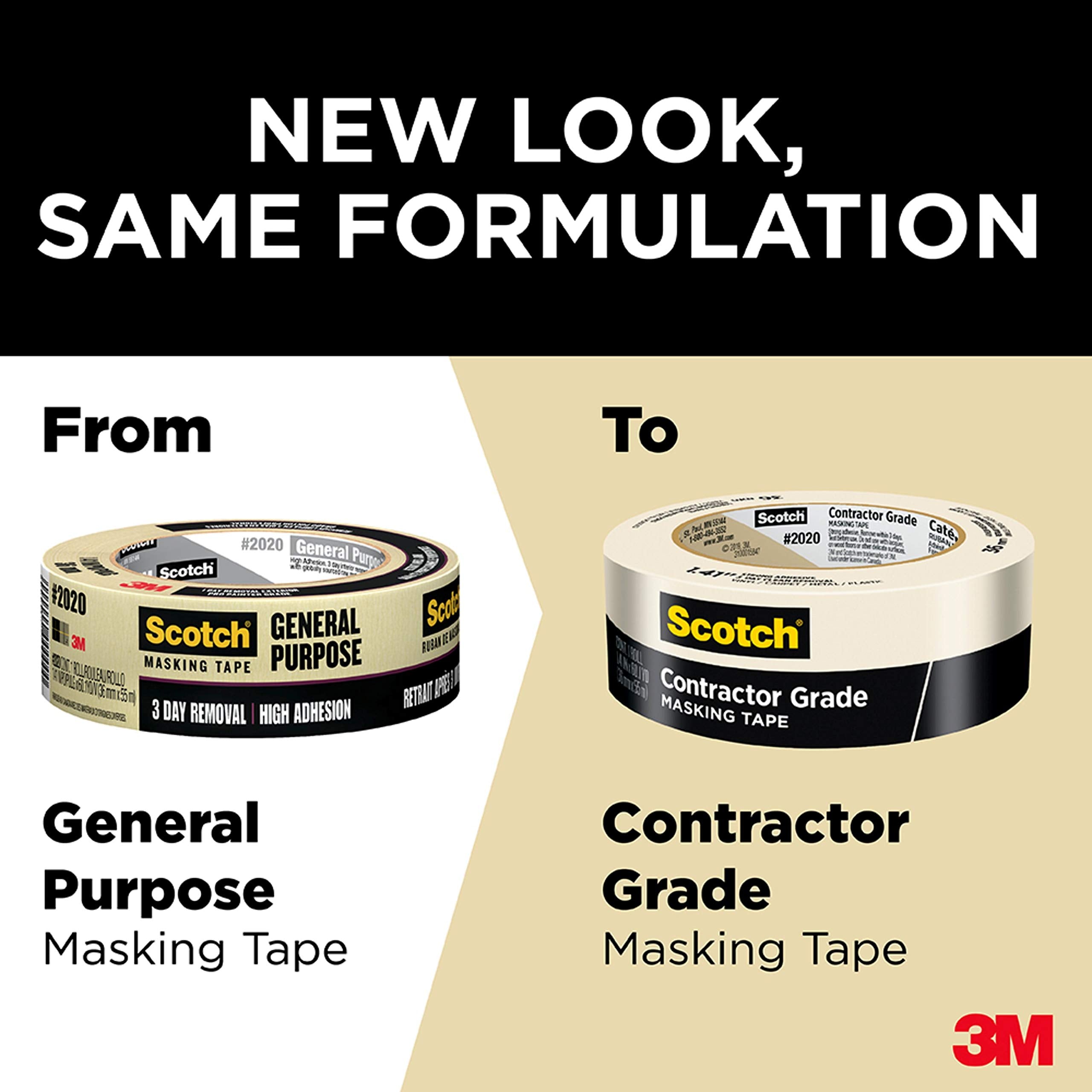 Scotch Painter’s Tape Scotch Masking Tape, Contractor Grade 24 mm (9 Rolls) - 2020