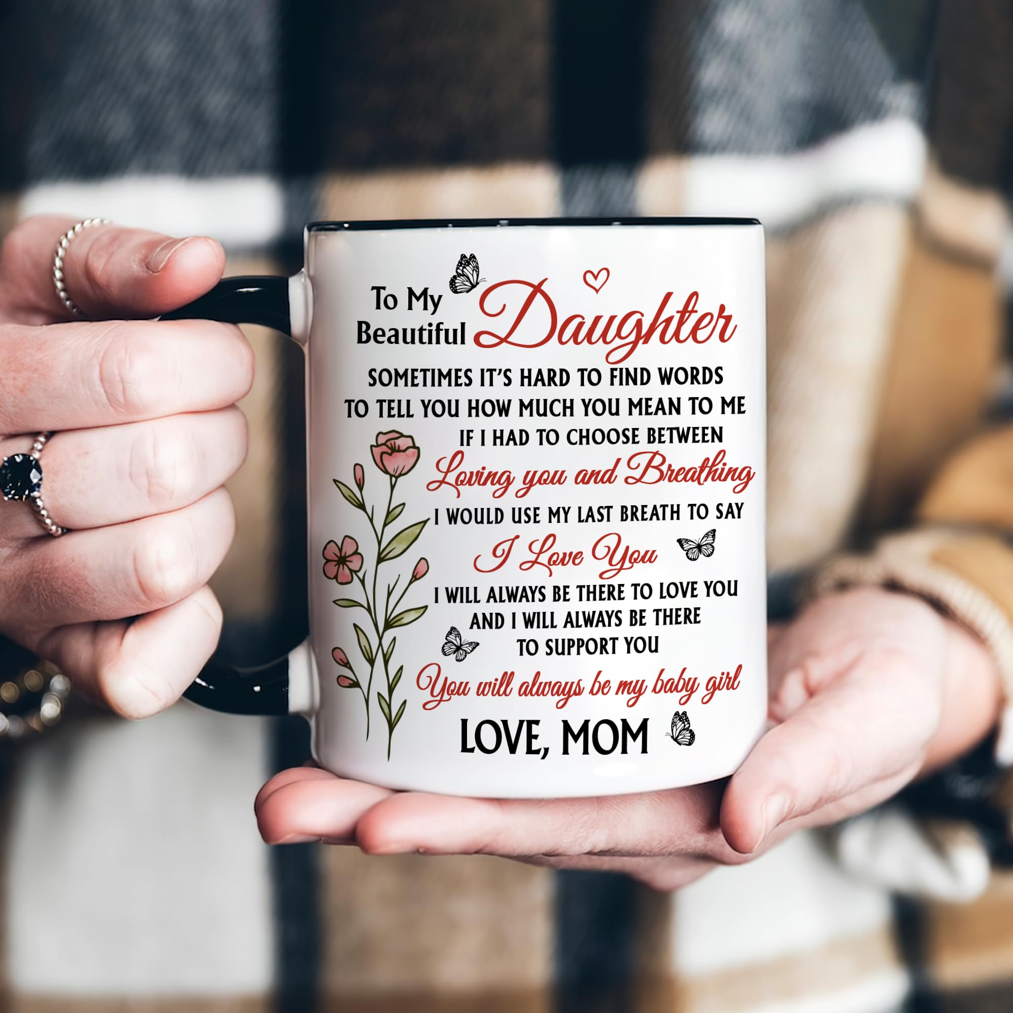 Hyturtle to My Daughter Coffee Mug 11oz for Daughter from Mom - Mom's Choice for Mother's Day, Birthday, Christmas