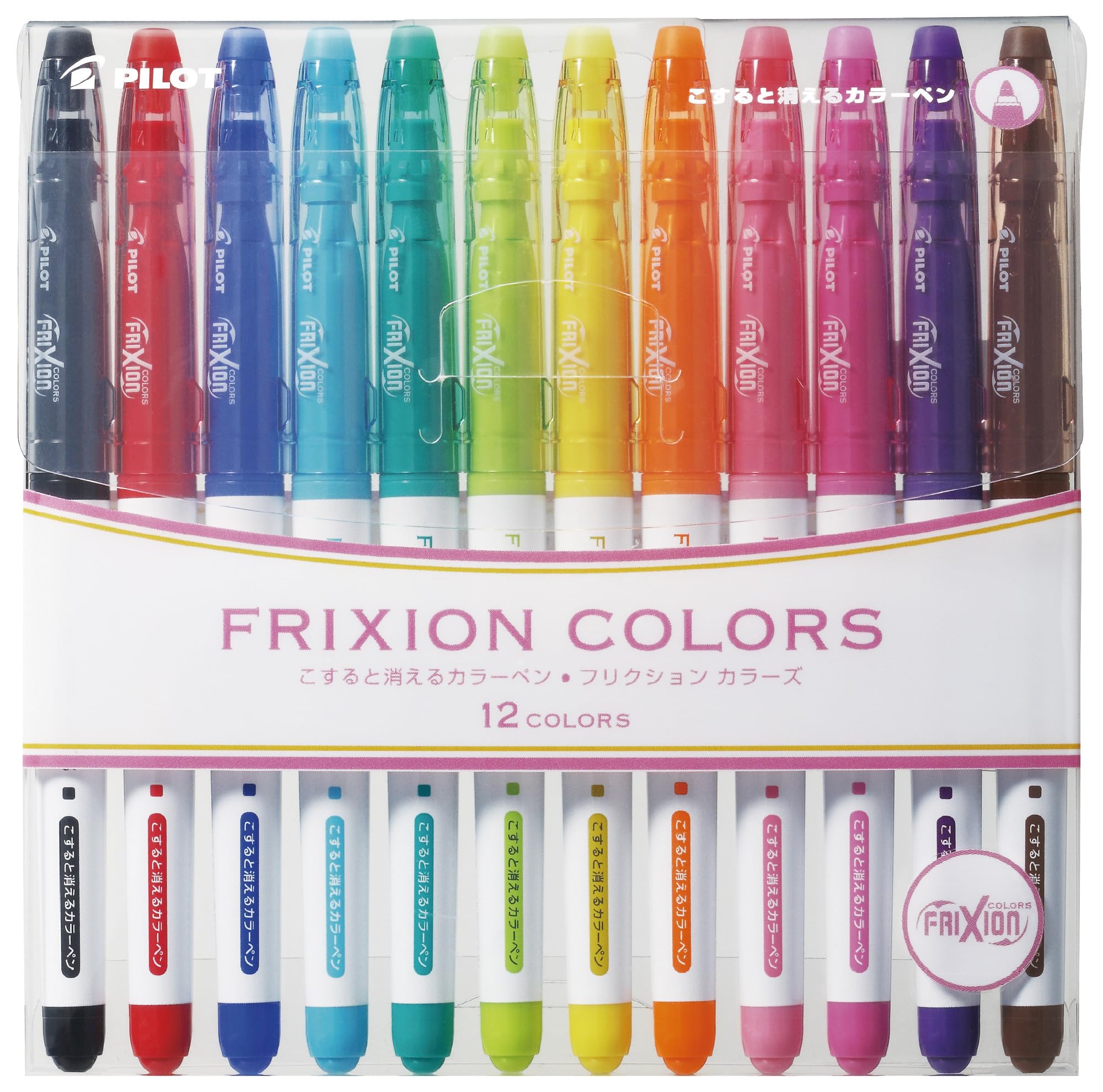Pilot Frixion Colors 12C SFC-120M12C (Japan Import)