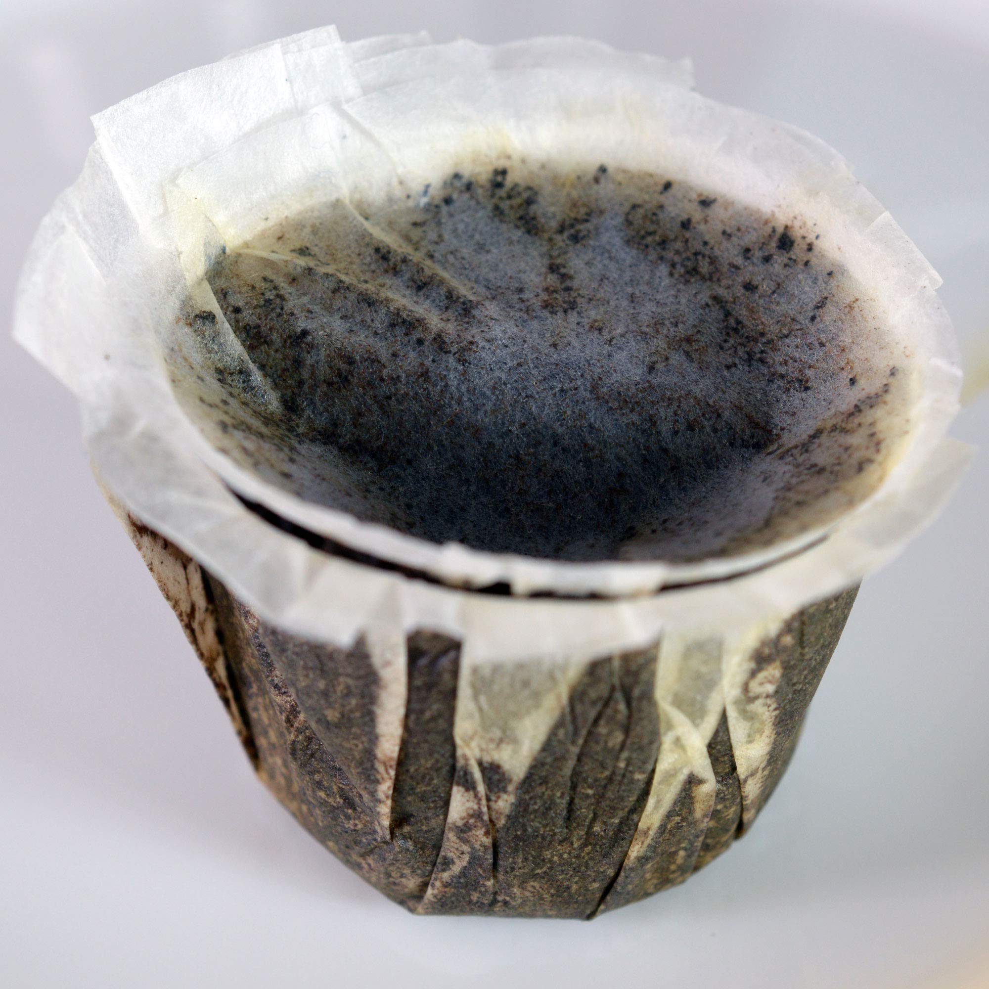K-Cup Paper Filter with Lid Compatible with Keurig, Ekobrew, EZ-Cup Reusable K-Cup and Other Reusable Coffee Filters (Unbleached 300)