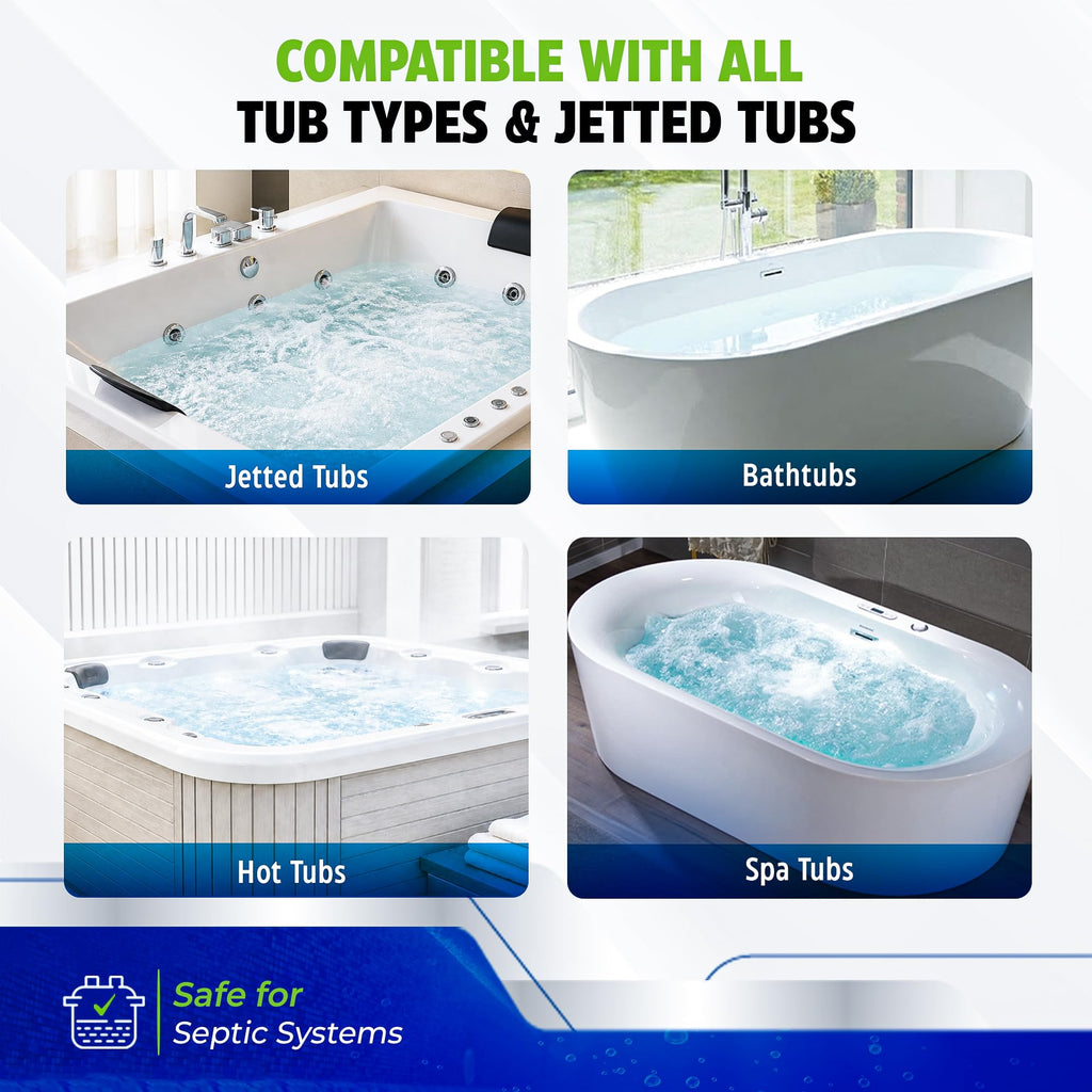 True Fresh Jet Tub cleaner bathtub jaccozi and whirpools cleaning tablets (12, Small)