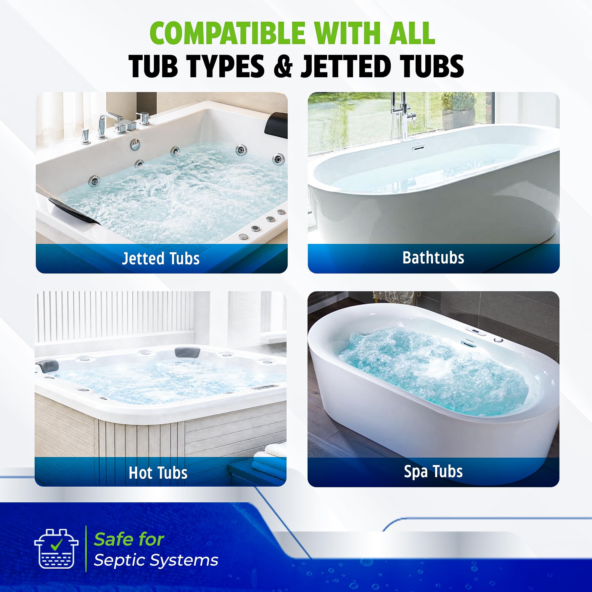 True Fresh Jet Tub cleaner bathtub jaccozi and whirpools cleaning tablets (12, Small)