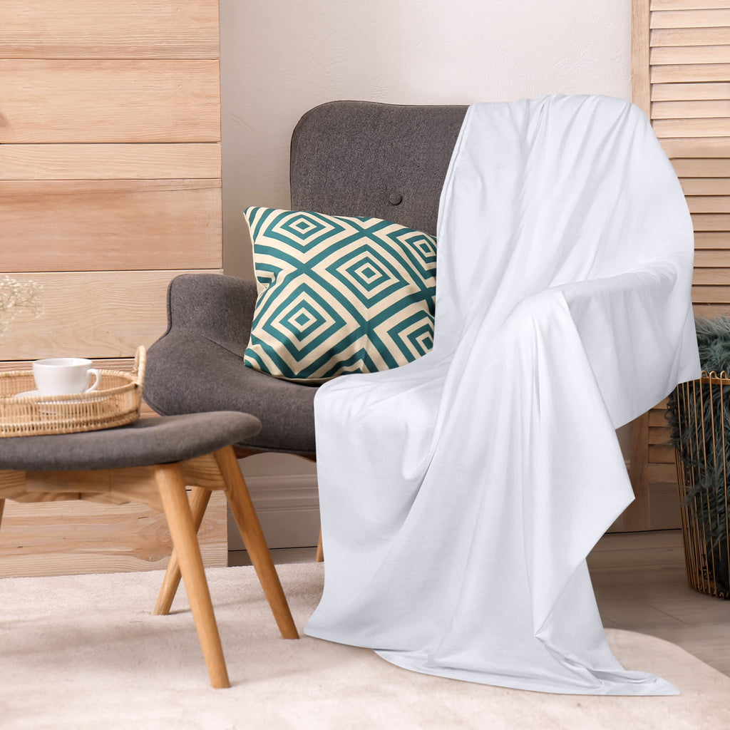 Utopia Bedding Flat Sheet - Soft Brushed Microfiber Fabric - Shrinkage & Fade Resistant Top Sheet - Easy Care - 1 Flat Sheet Only (Full/Double, White)