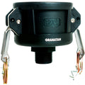 IBC Tote Fittings for 275 330 Gallon Tank - 2 Inch Cam Lock Adapter - 3/4 Inch Male Garden Thread - Food Grade Camlock for Garden Hose