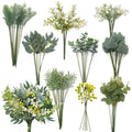 OrgMemory 78Pcs Faux Flowers, Artificial Greenery Stems, Greenery for Centerpieces for DIY Bridal Bouquets Wedding Floral Arrangement Table Centerpieces