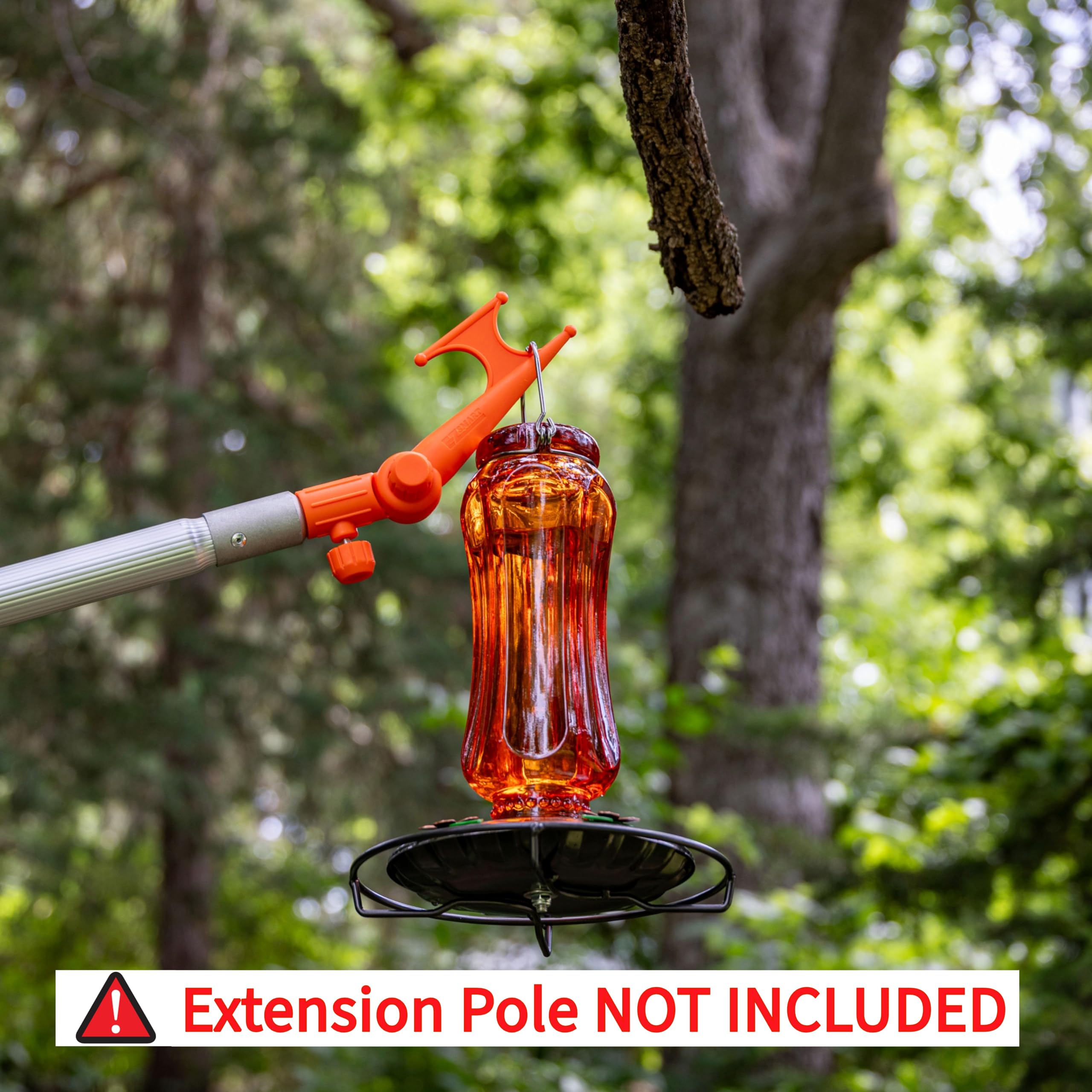 EZ SMART Handy Hook, Multi-Purpose Utility Hook, Adjustable Elbow, Screw on to Standard Thread Extension Pole for Hanging Bird Feeders, Christmas Lights, Ropes, Boats, Pool, and More