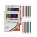 NOTEFUL Glitter Gel Pen Set – Smooth, Vibrant Ink for Art, Journaling, and Crafting with Long-Lasting Sparkle (2 Count (Pack of 24))
