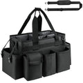 ZIOZERTT Cleaning Caddy Bag for Housekeepers with Handle,Black