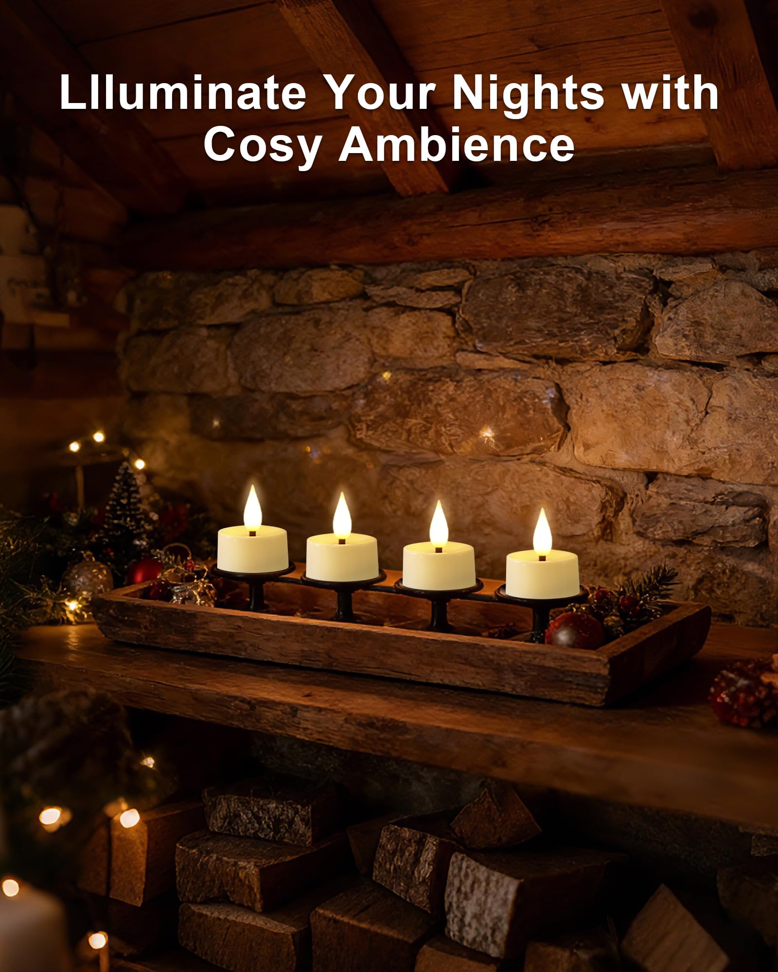 BEICHI 12 Pack 2/4/6/8H Timer Tealights Flameless Fake Remote Candle Flicker Realistic for New Year Decorations, Christmas, Birthday, Valentine's Day, Wedding Table Centerpiece, Long Last 400+ Hours