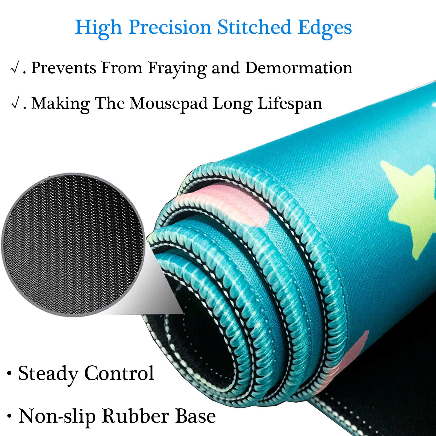 31.5x11.8 Inch BAT Shadow Non-Slip Rubber Stitched Edges Extended Large Gaming Mouse Pad Office Keyboard Mouse Mat