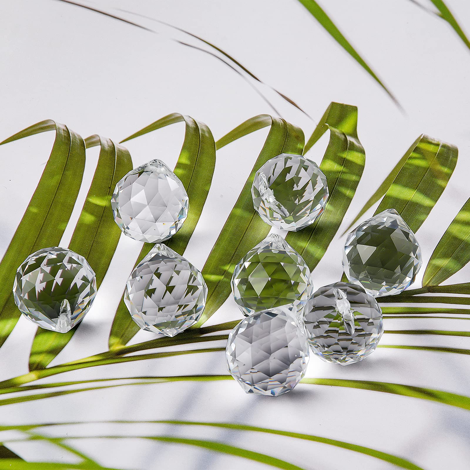 Crystal Prism Ball Sun Catcher - 24 Pack 20mm Hanging Decor for Windows, Wedding, Home, Feng Shui, Chandelier Pendant - Rainbow Maker, DIY Crafts, Gift Idea