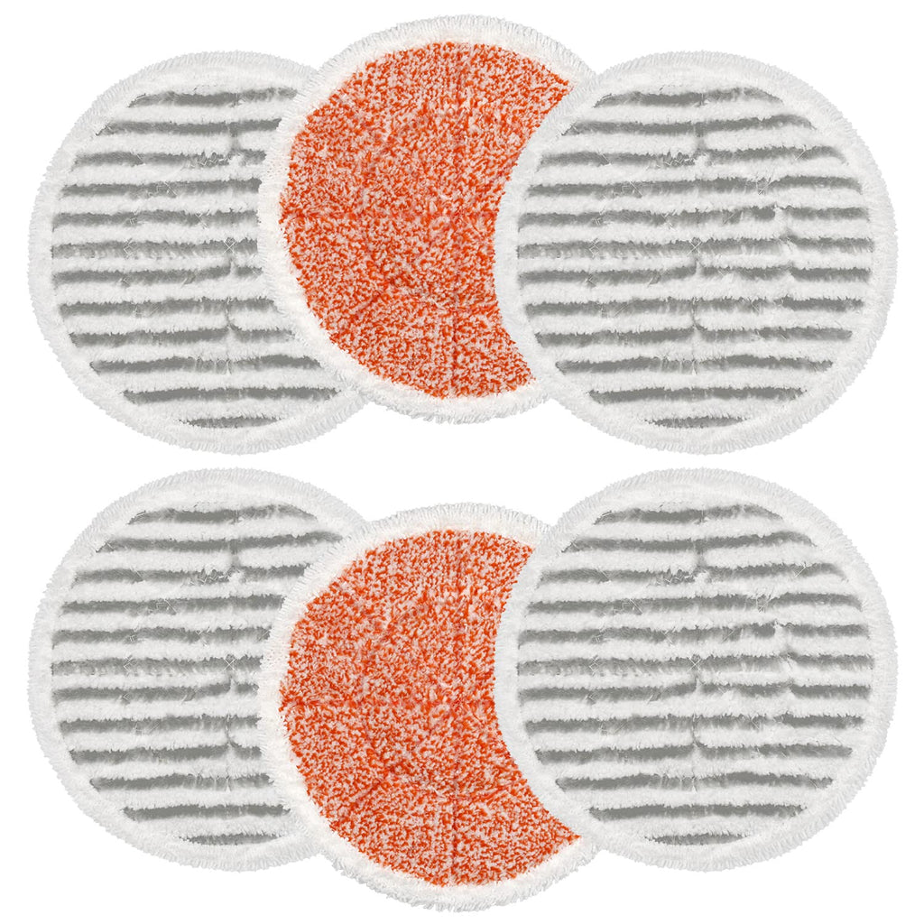 6 Pack S7000 Steam Mop Pads Replacement For Shark S7000AMZ S7001 S7001TGT S7000 Series Steam Mop, Microfiber and Reusable Mop Pads for Shark Steam & Scrub All-in-One Scrubbing Mop Pads for Cleaning