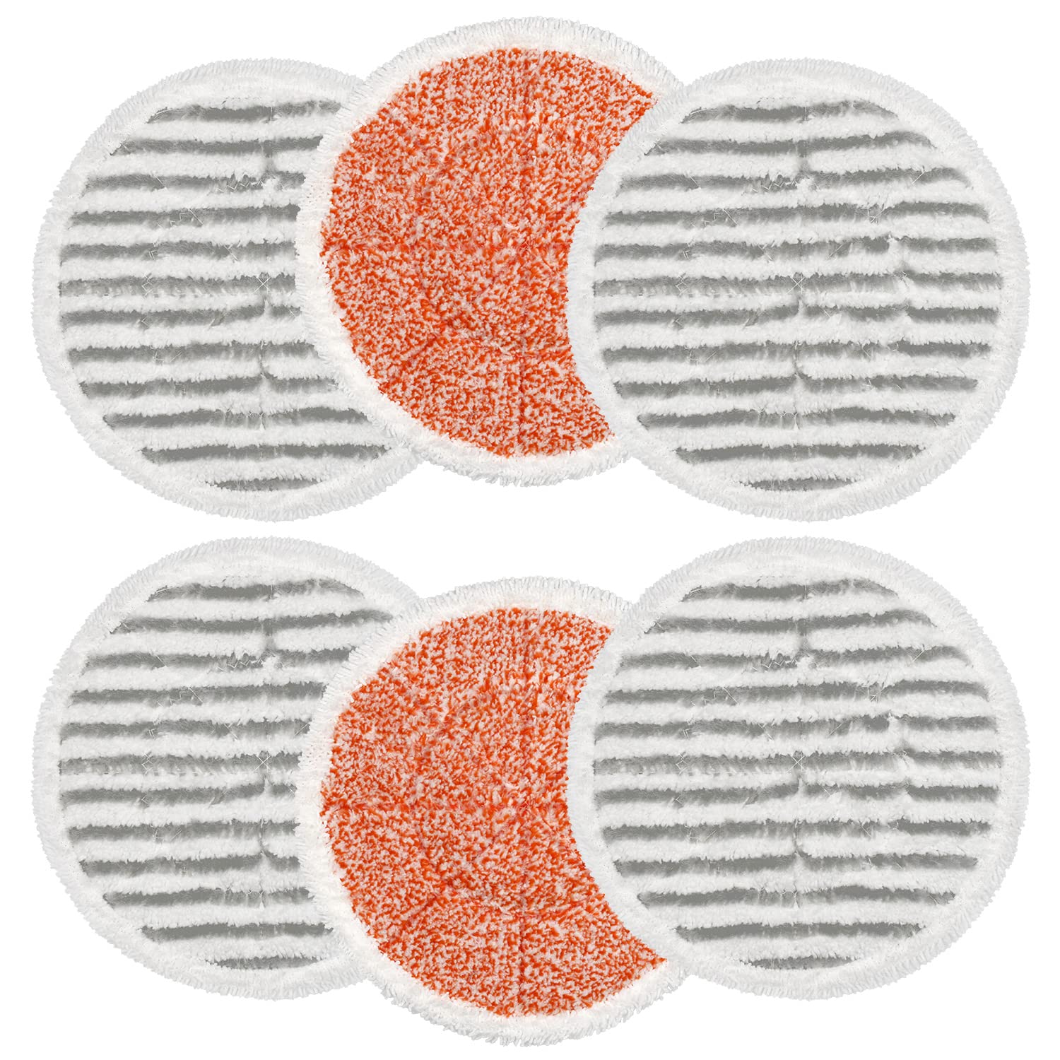 6 Pack S7000 Steam Mop Pads Replacement For Shark S7000AMZ S7001 S7001TGT S7000 Series Steam Mop, Microfiber and Reusable Mop Pads for Shark Steam & Scrub All-in-One Scrubbing Mop Pads for Cleaning