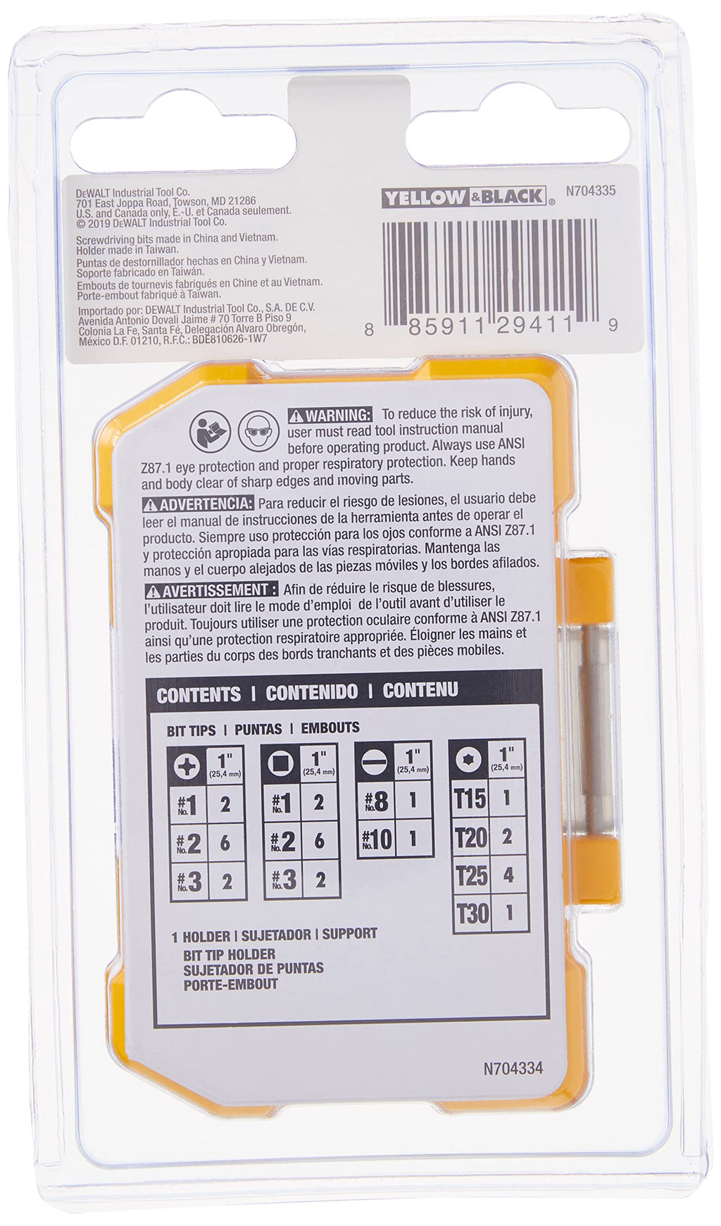 DEWALT DWAX100 Screwdriving Set, 31-Piece