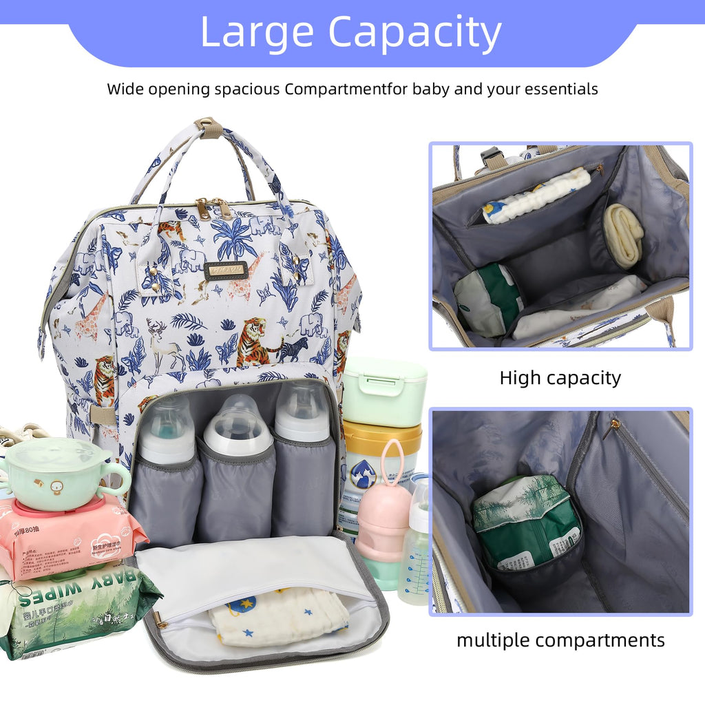 Diaper Bag Backpack for Women, Baby Bags for Girls,Diaper Bag with Changing Pad, and Insulated Pockets