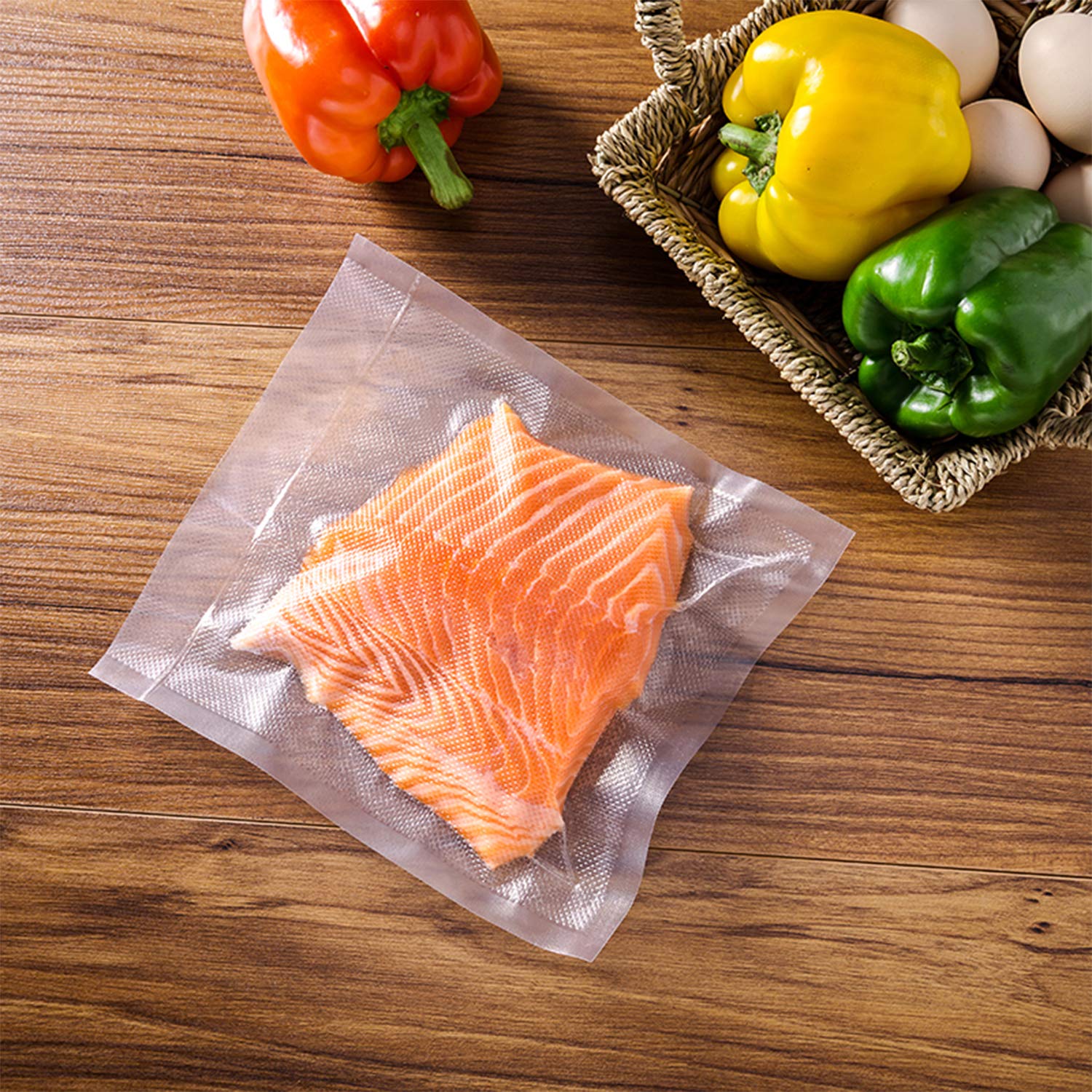 Vacuum Sealer Bags for Food Saver 200 Quart 8x12 Inch Seal a Meal, Commercial Grade, BPA Free, Heavy Duty, Great for Vacuum storage, Meal Prep or Sous Vide