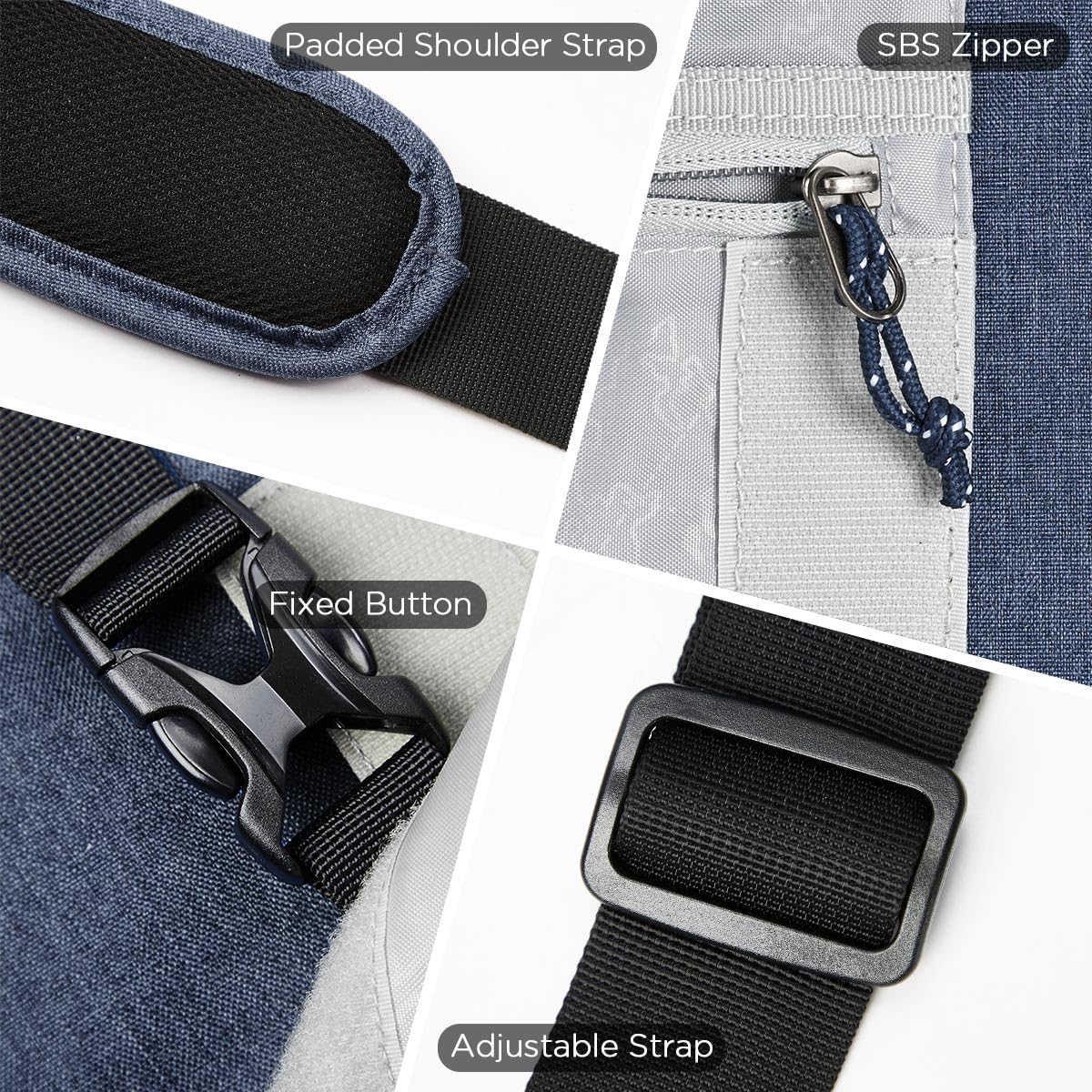 OIWAS Messenger Bag - 15.6 Inch Messenger Bag Men, Satchel Bags For Women, Lightweight Water Resistant Computer Bag, School Book Bag
