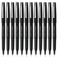 Pilot Fineliner Marker Pens, Fine Point, Black Ink, Dozen Box