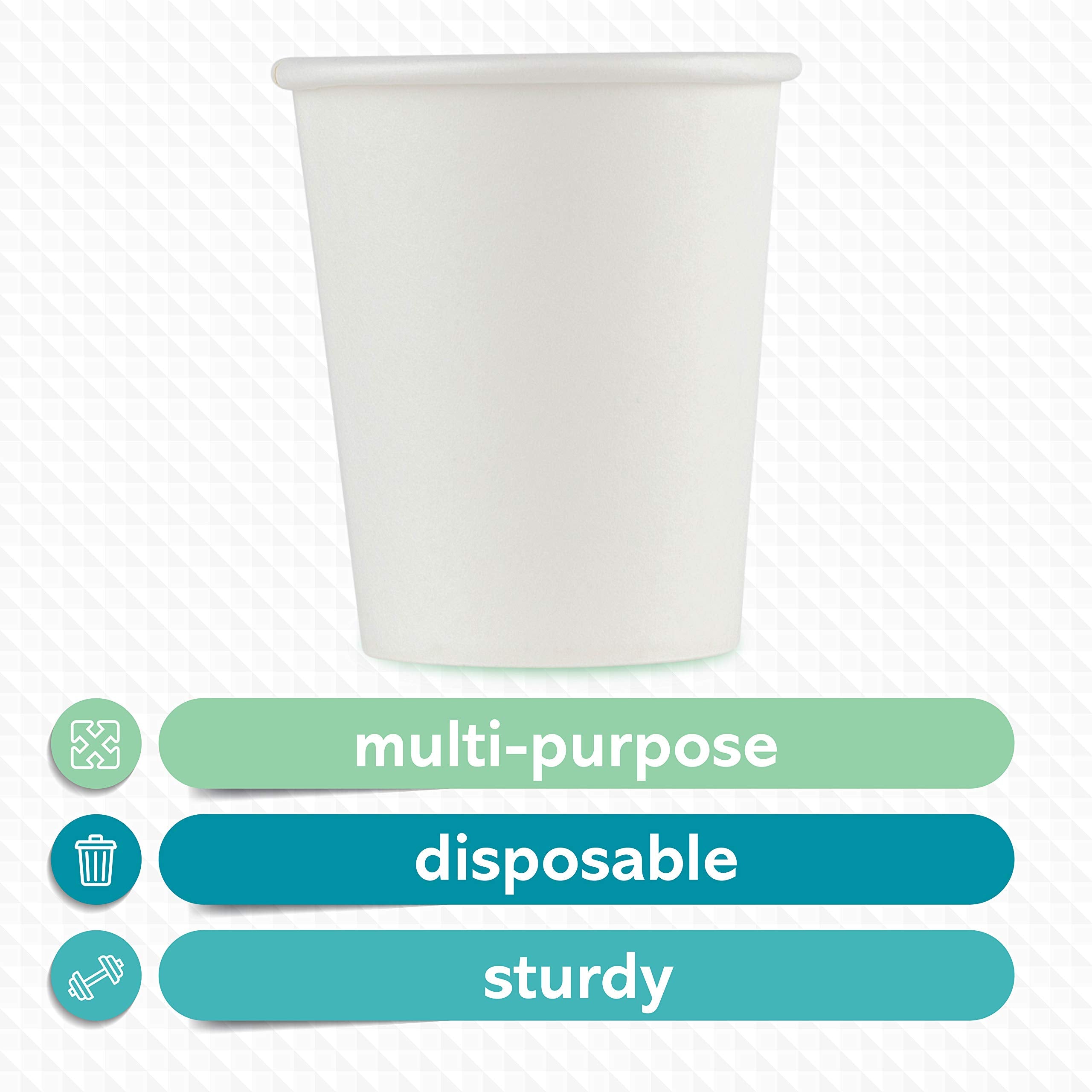 ELEGANT DISPOSABLES [200 PACK COFFEE CUPS] 5 ounce Disposable Paper Hot Cups - Coffee Cup, Bathroom, Espresso, Mouthwash Cups