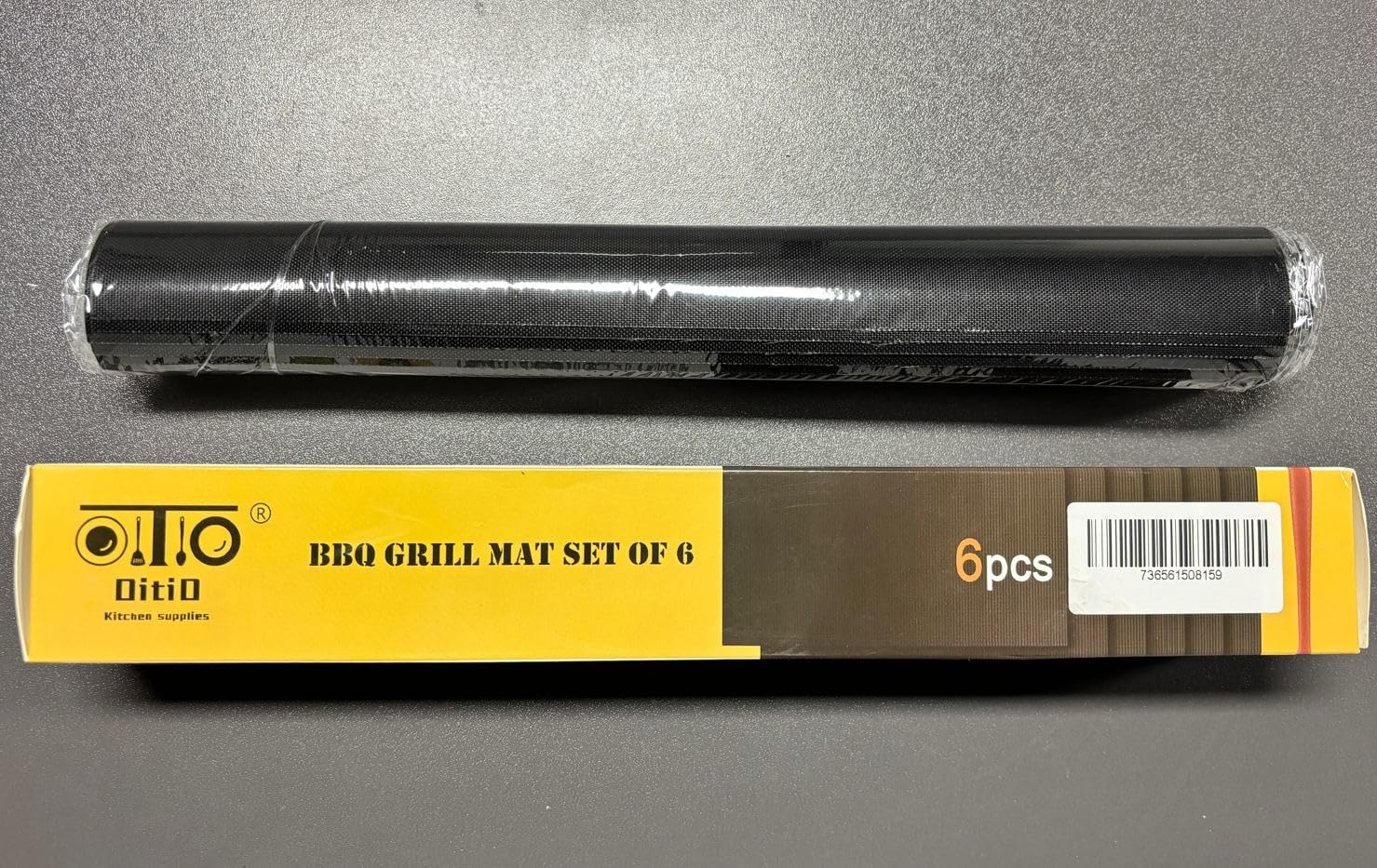 BBQ Grill Mat Set of (6+1) - Non Stick Oven Liner Teflon Cooking Mats - Perfect for Baking on Gas, Charcoal, Oven and Electric Grills - Reusable, Durable, Heat Resistant Barbecue Sheets for Grilling
