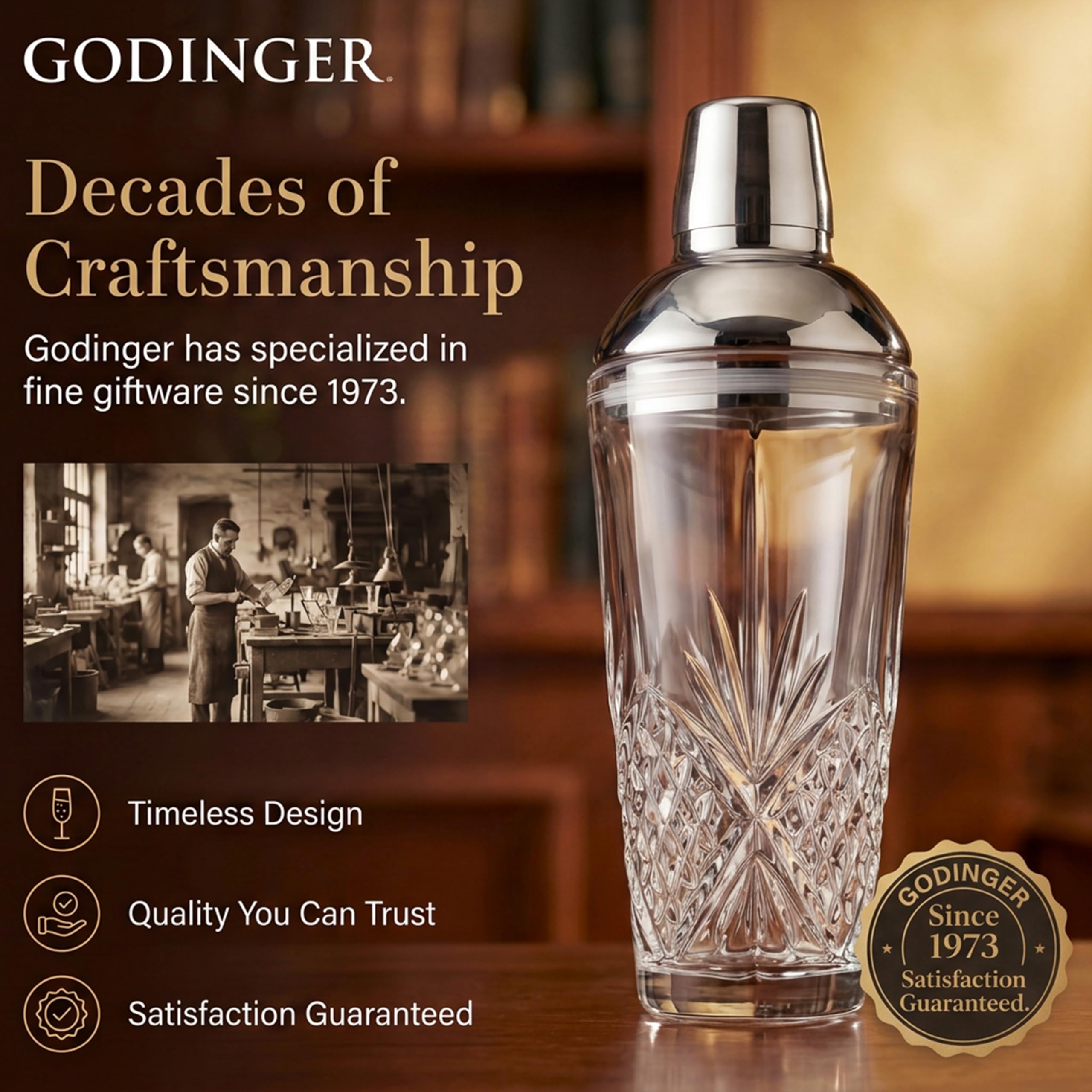 Godinger DUBLIN MARTINI SHAKER