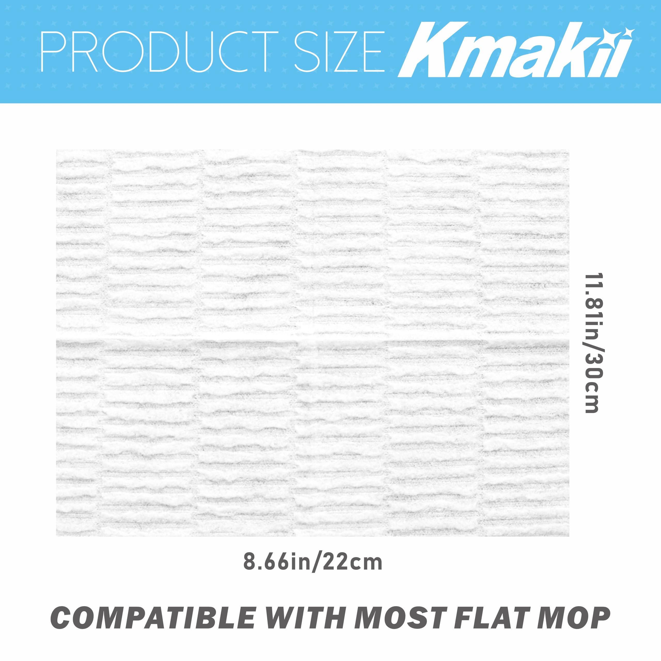 KMAKII Dry Sweeping Cloths Dry Mop Refills for Floor Mopping and Cleaning Disposable Dusting Cloths Electrostatic Cloths Unscented 120 Counts