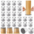 Chair Leg Floor Protectors 24PCS Furniture Sliders for Hardwood Floors, Silicone Chair Leg Protectors for Protecting Floors from Scratches and Noise, Clear-Universal Large