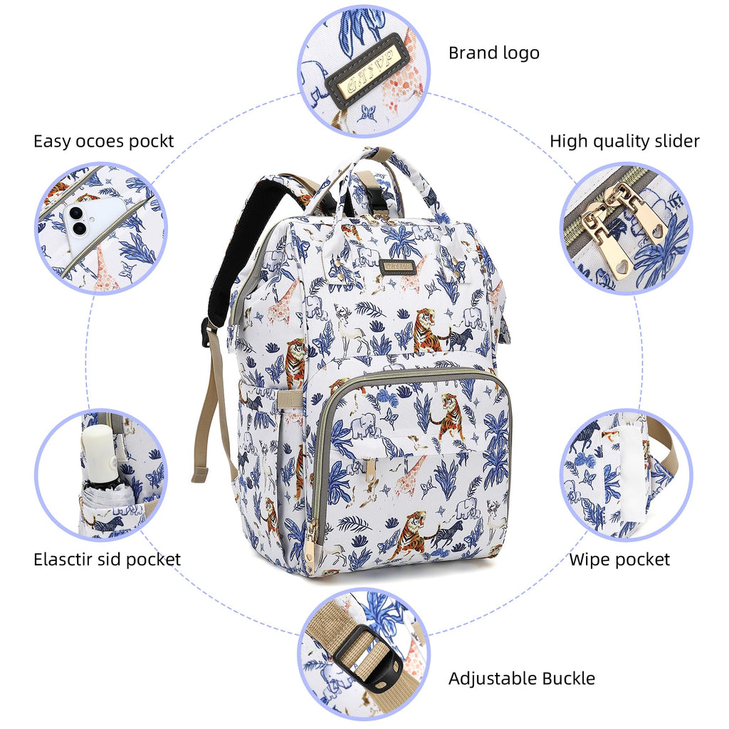 Diaper Bag Backpack for Women, Baby Bags for Girls,Diaper Bag with Changing Pad, and Insulated Pockets