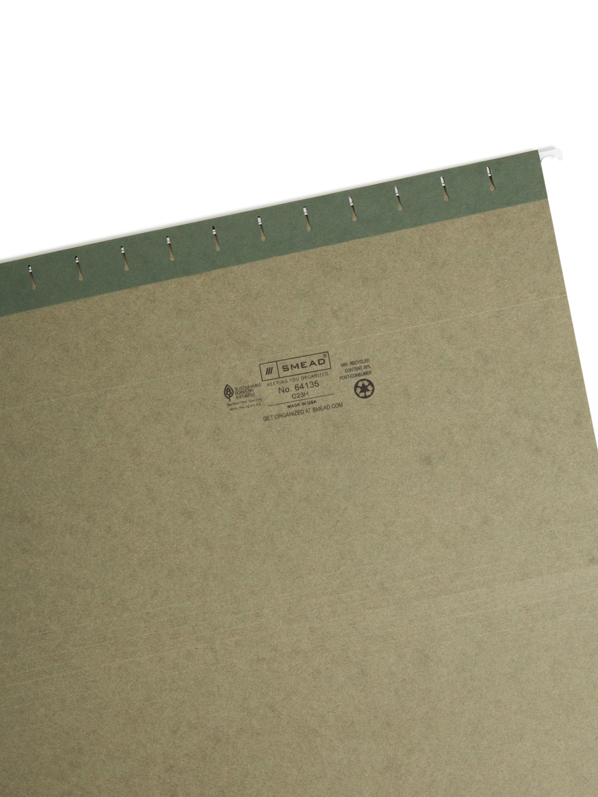 Smead Hanging Folder, Legal, 1/3 Cut Tab, 25 Per Box (64135)