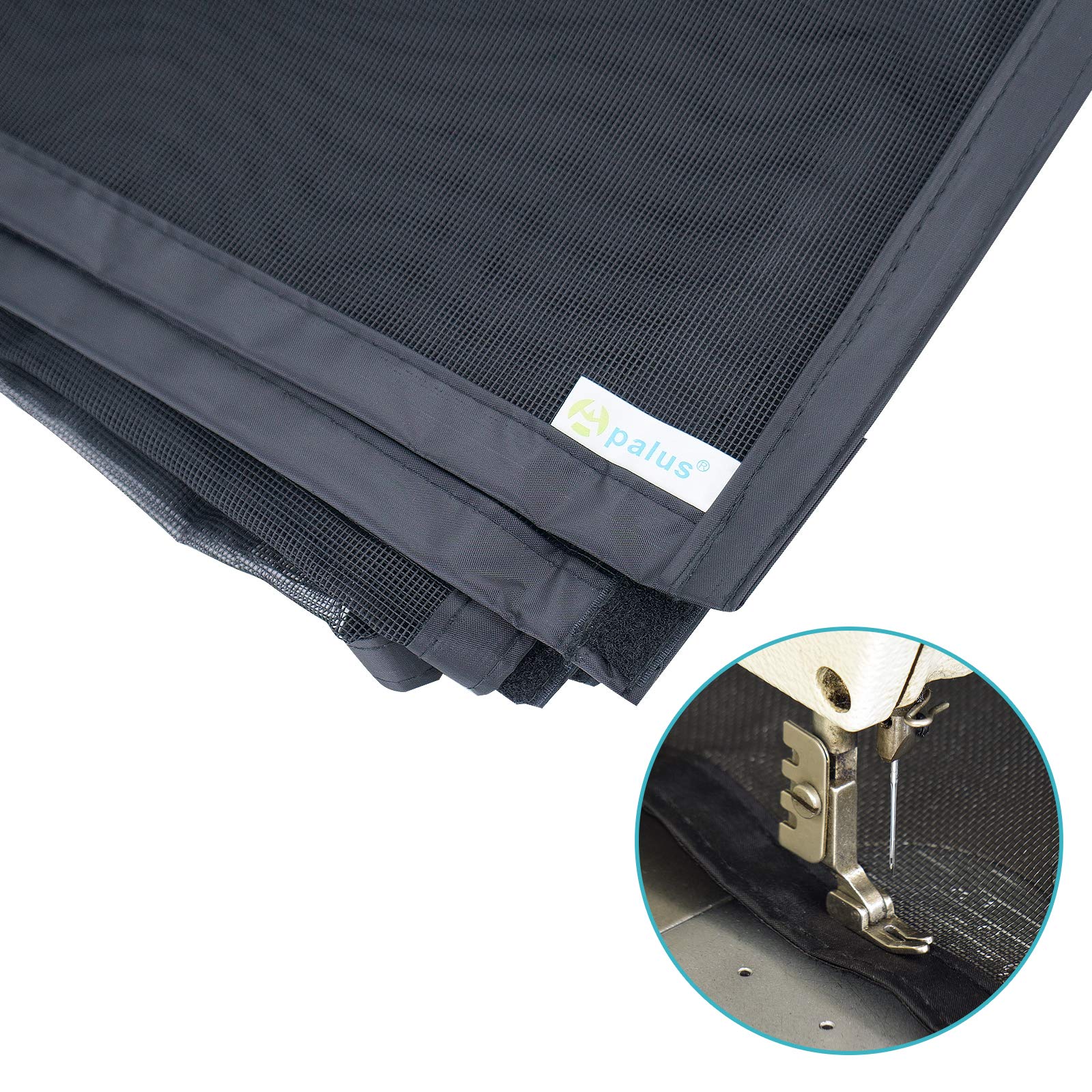 Apalus VP Magnetic Screen Door Deluxe Version Heavy Duty Mesh Curtain, Strong Magnets,Top-to-Bottom Seal Snaps Shuts Automatically(36x38 inch )