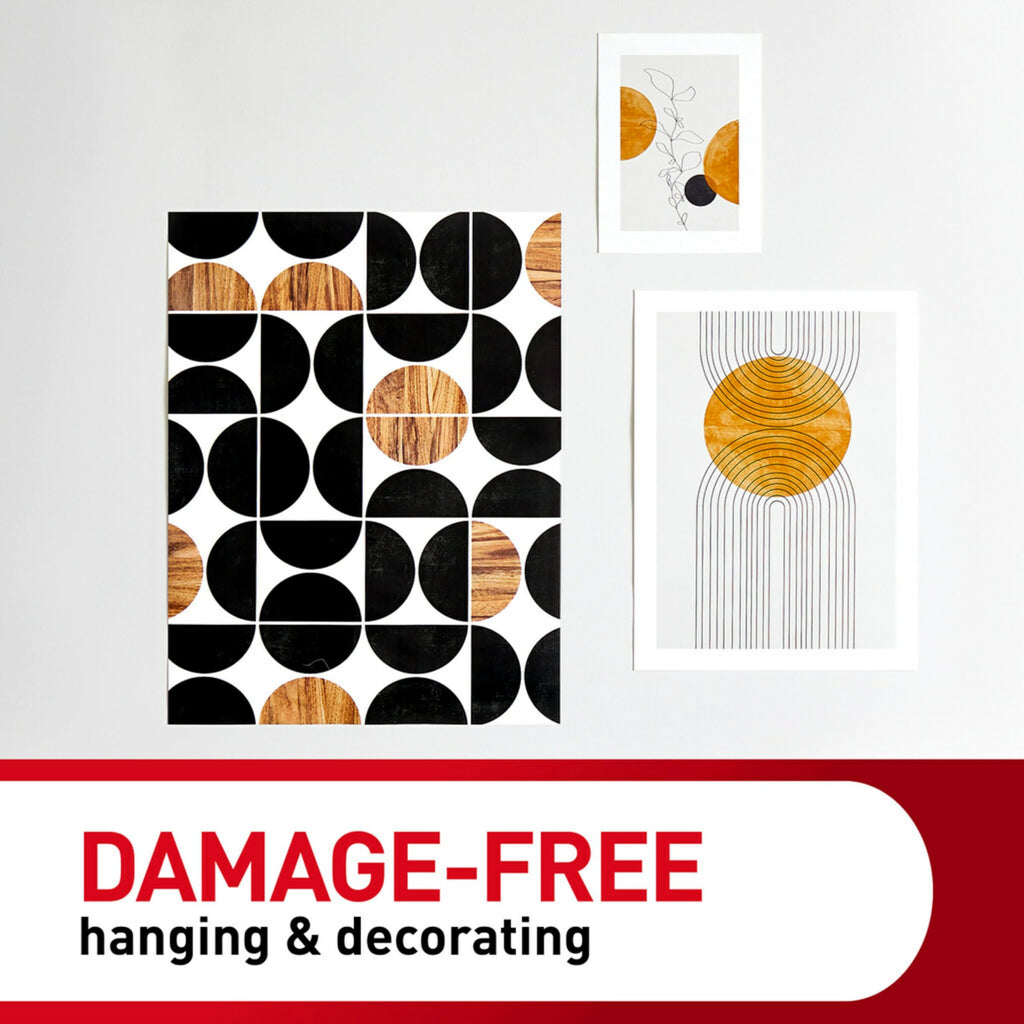 Command Poster Hanging Strips, 136-Strips, Decorate Damage-Free