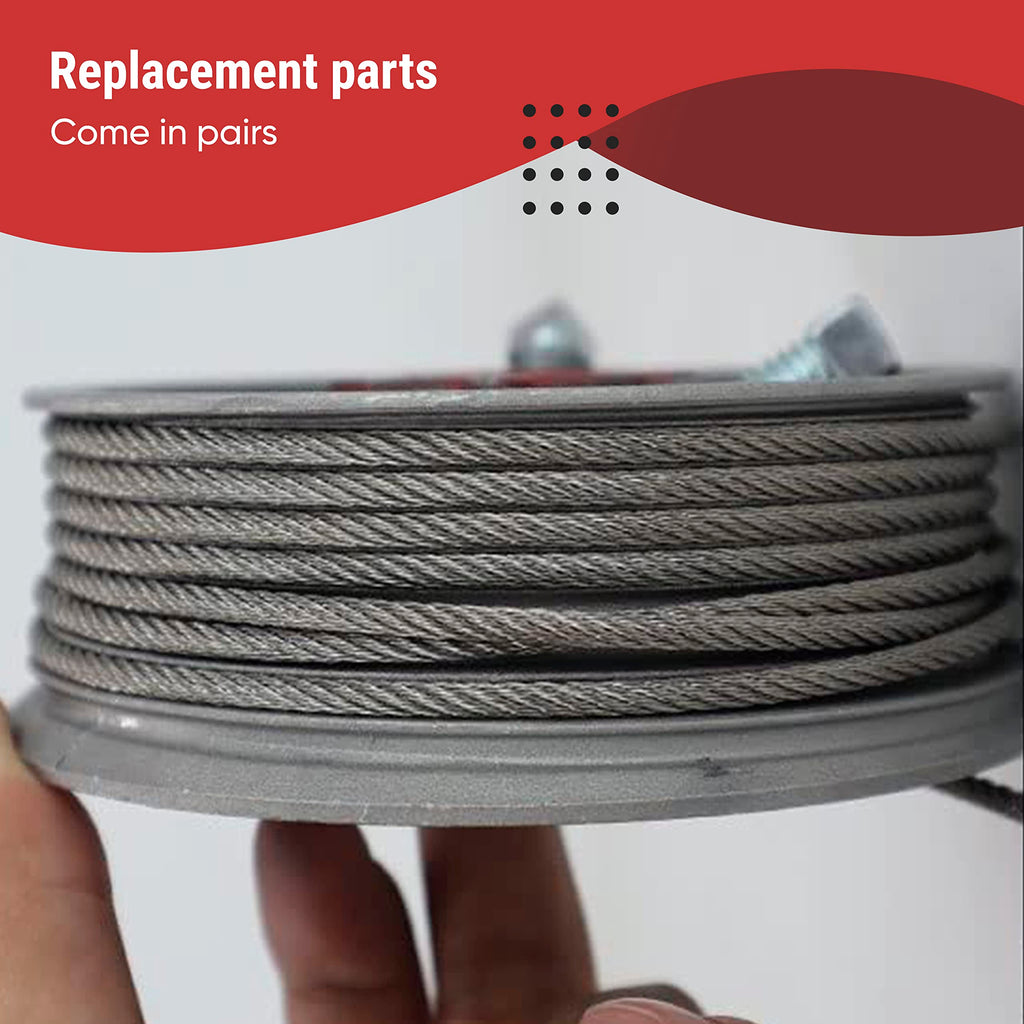Garage Door Cable Drums Pair, Standard Lift 400 8 Garage Door Replacement Parts for Up to 8 ft High Doors, Aluminum Cable Drum 530 lb Capacity
