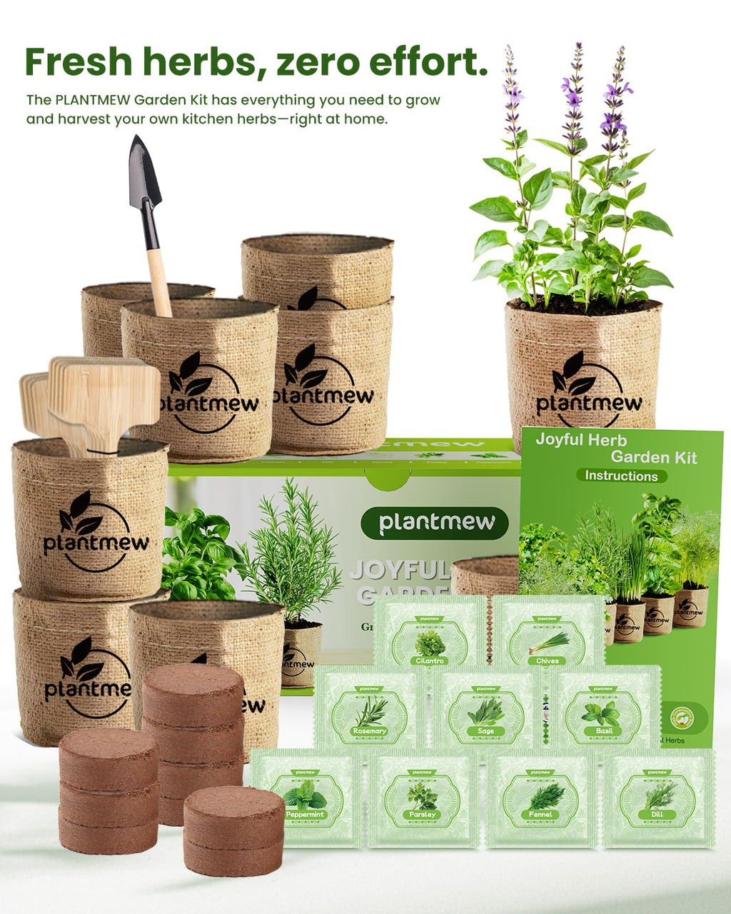 Herb Seeds Variety Pack – 9 Culinary Heirloom Seed Kits for Indoor/Outdoor Planting | Unique Gardening Gifts for Mom, Women, New Home & Kitchen | Complete Herb Garden Starter Set with Gift Packaging