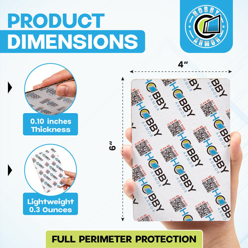 100 Pack Graded Trading Card Shipping Protector by Hobby Armor, 4" x 6" with Rounded Corners, Vibrant Multi-Color Card Protector to Guard Cards From Dings, Premium Cardboard Slab Shipping Supplies