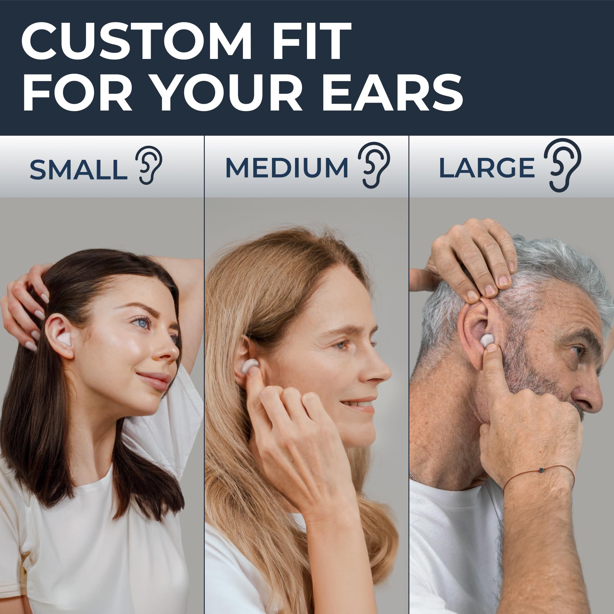 PQ Wax Earplugs for Sleep - 30 Silicone Wax Earplugs for Sleeping, Swimming, Shooting, Snoring, Sound Blocking Level 32 dB, Noise Cancelling Womens Ear Plugs